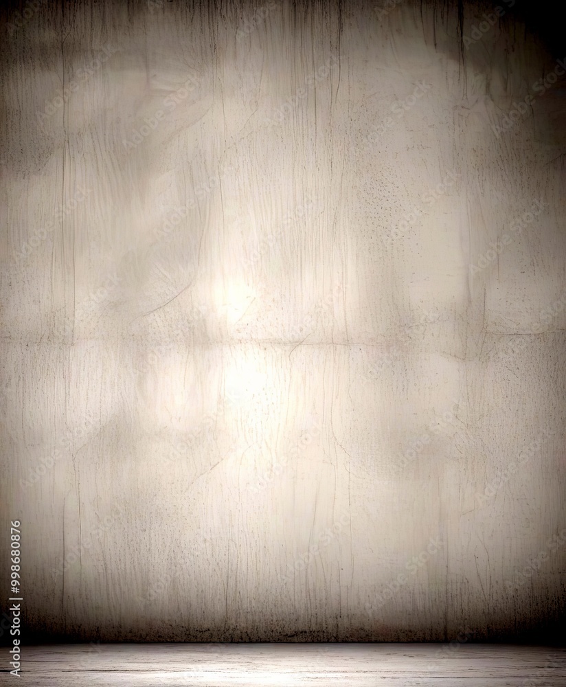 Poster a monochromatic concrete wall, featuring a flat surface and a vertical line running down the center