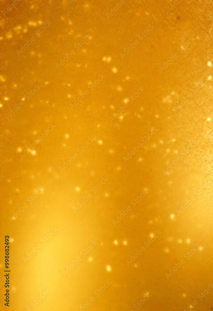 Poster a blurred golden background with small white dots scattered throughout, creating a sense of movement