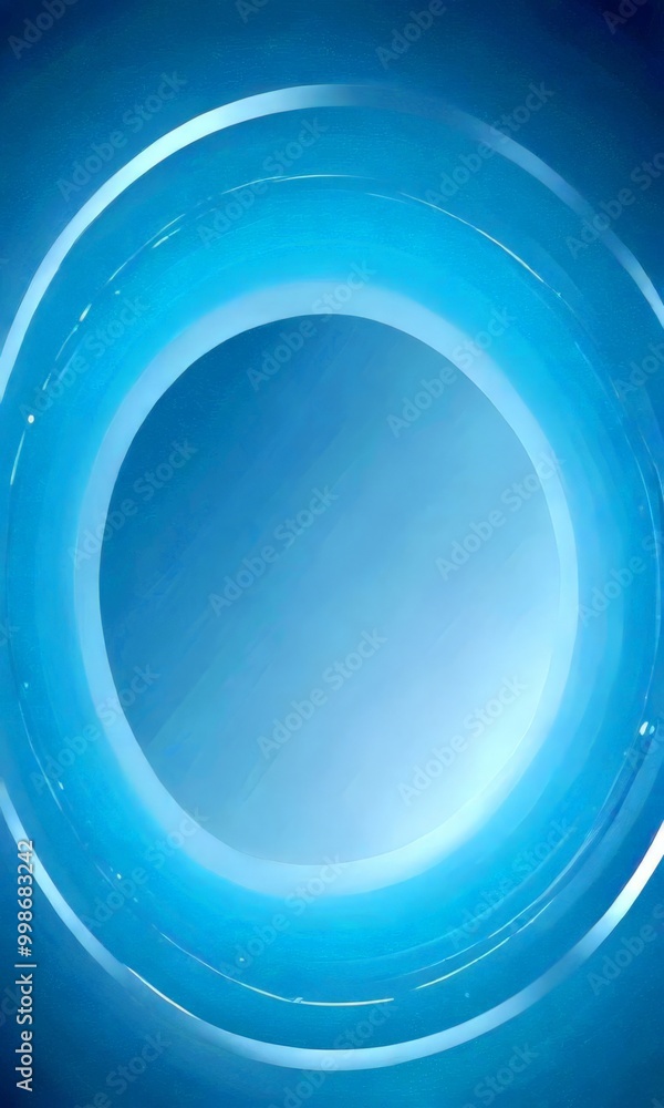 Aufkleber a circular pattern with a gradient of blue and white colors, creating a sense of depth and movement