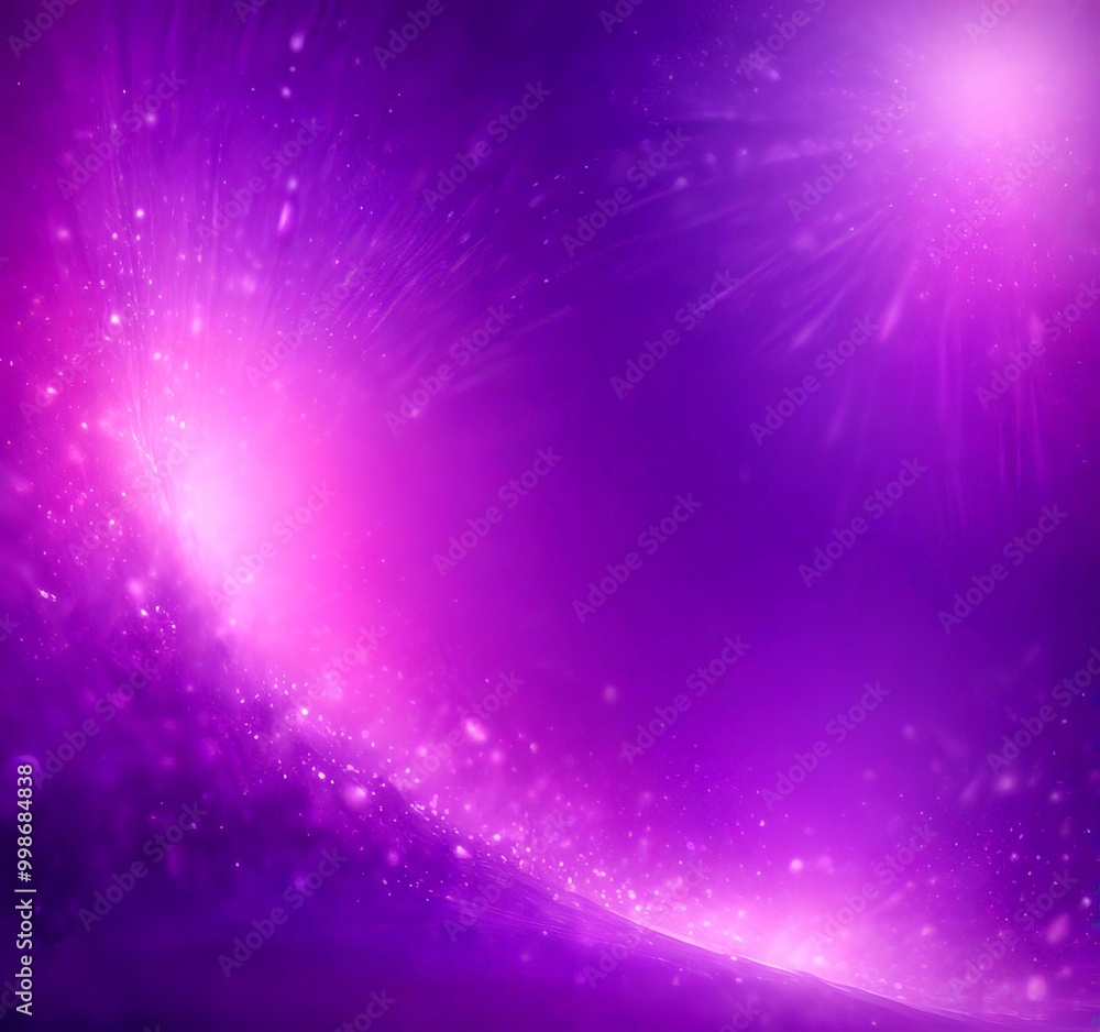 Poster a vibrant purple background with a radiant, radiant sunburst effect in the top right corner, creatin