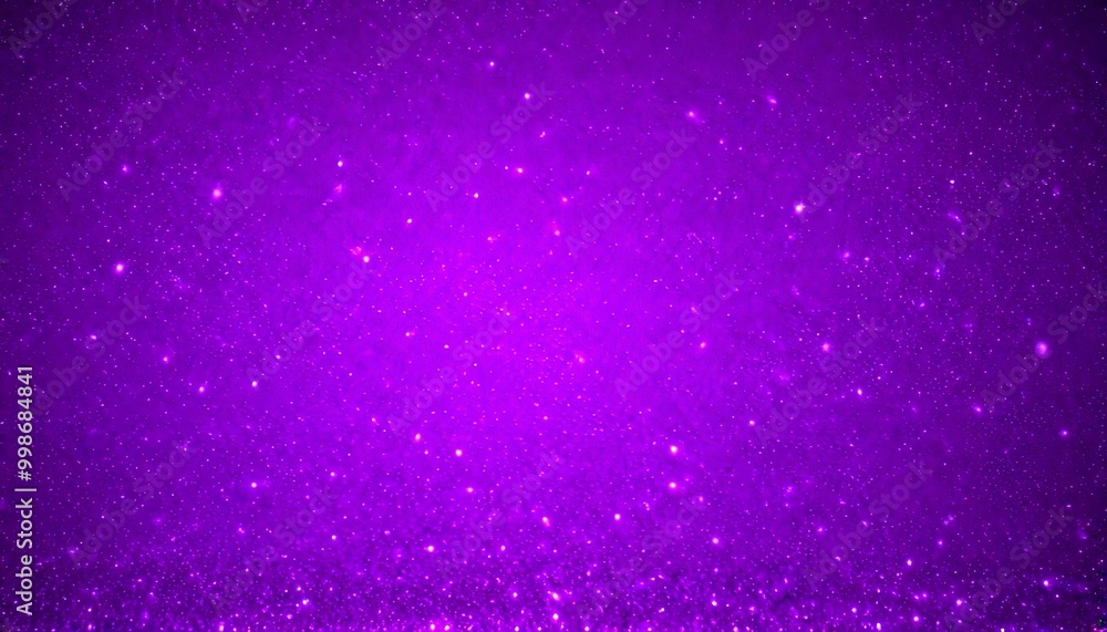 Poster a deep purple background with numerous small white stars scattered throughout, creating a sense of d