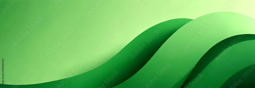 Aufkleber a green abstract background with curved lines and a gradient effect, creating a sense of movement an