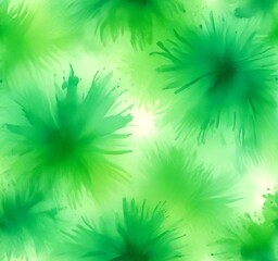 Obraz premium a vibrant abstract pattern composed of green and white brushstrokes, creating a dynamic and lively visual effect