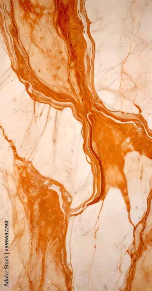 Aufkleber a close-up view marble surface with a swirling pattern of light and dark brown hues, creating a sense of movement and texture