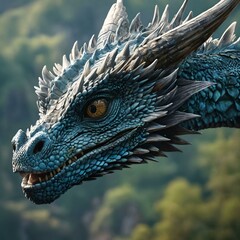 Fototapeta premium head of a dragon