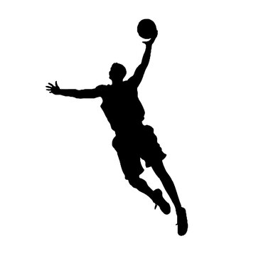 recommend clip art: slam dunk silhouette vector illustration
