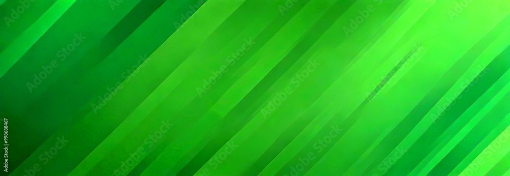 Poster a gradient background with diagonal lines of varying shades of green, creating a sense of movement and depth