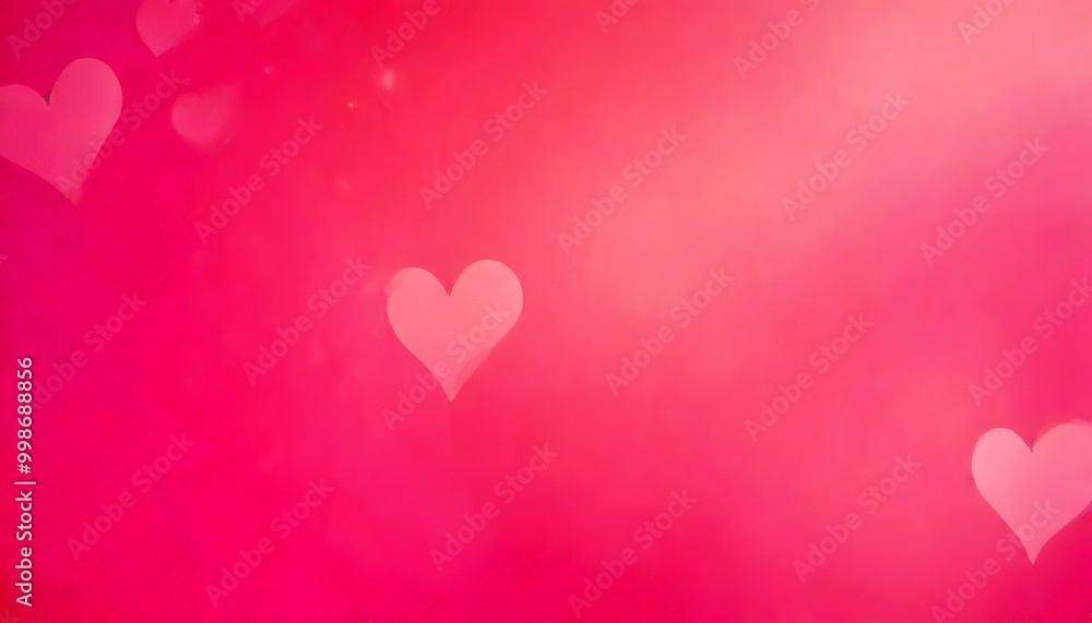 Aufkleber a soft pink background with three white hearts scattered across it, creating a sense of depth and mo