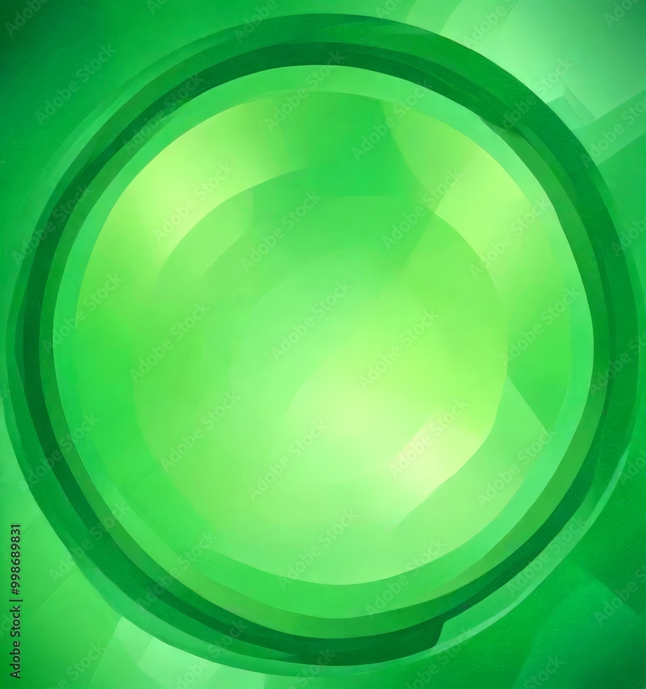 Aufkleber a circular design with a gradient of green colors, creating a visually appealing and abstract composition