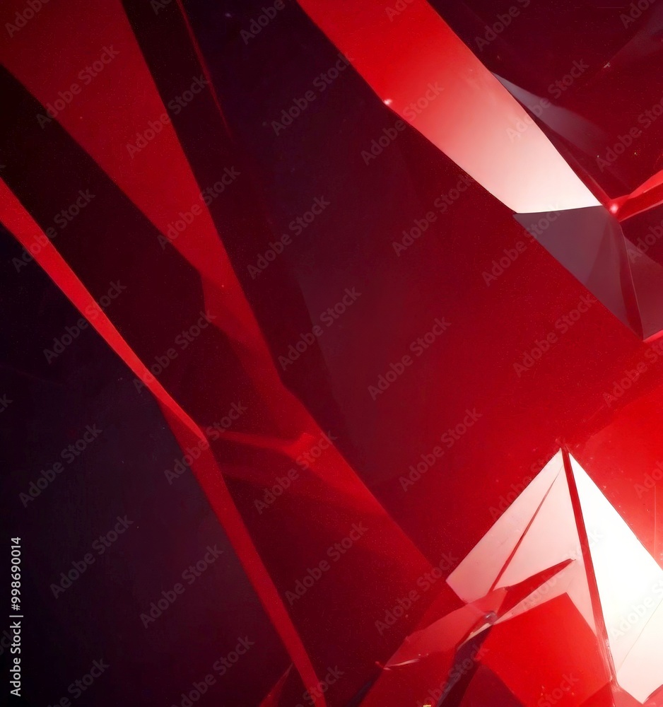 Poster a striking abstract composition of intersecting red and black lines, creating a dynamic and visually captivating scene