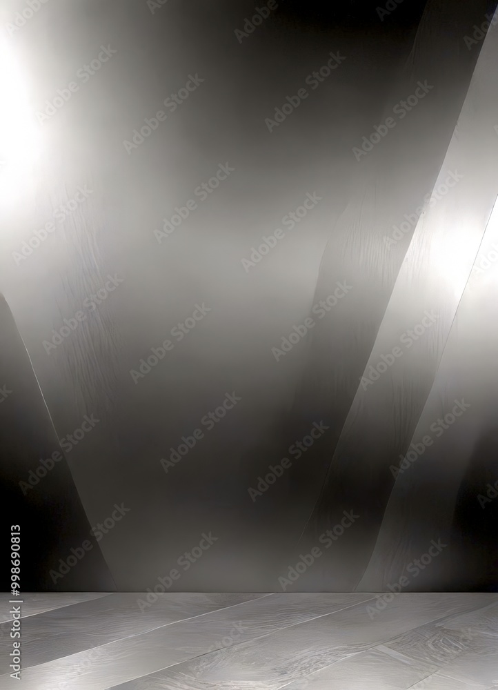 Aufkleber A minimalist gray background with diagonal lines, creating a sense of depth and movement