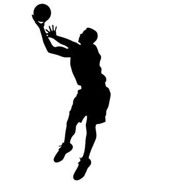 recommend clip art: slam dunk silhouette vector illustration