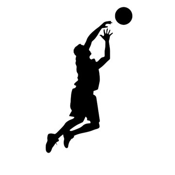 recommend clip art: slam dunk silhouette vector illustration