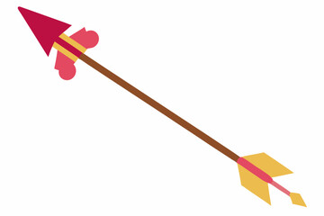 valentine cupid-s arrow color vector 