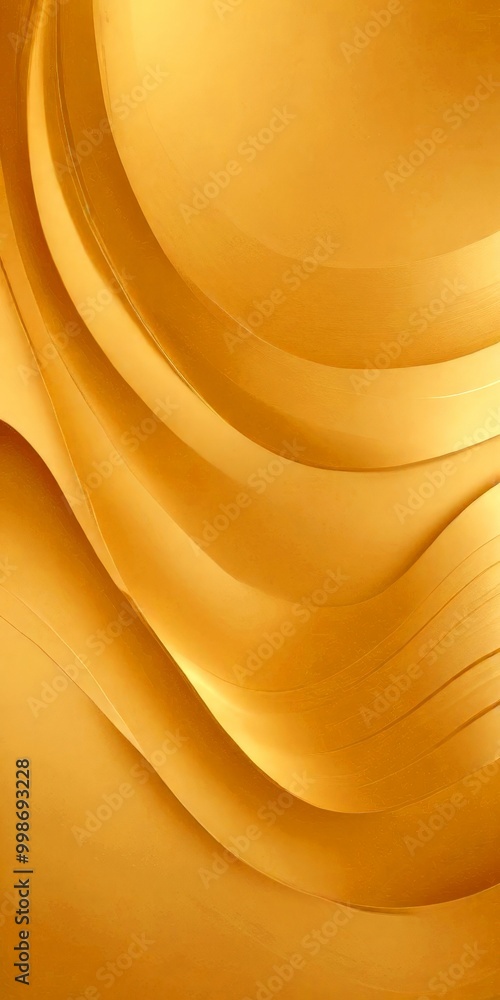Poster a golden abstract background with curved lines and a gradient effect, creating a visually appealing 