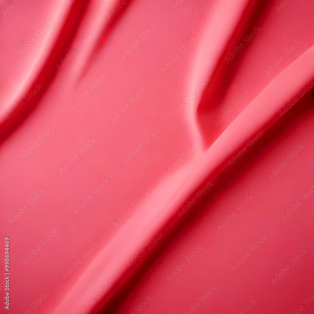 Aufkleber A close-up view pink fabric surface, with a subtle texture and folds, creating a soft and flowing visual effect