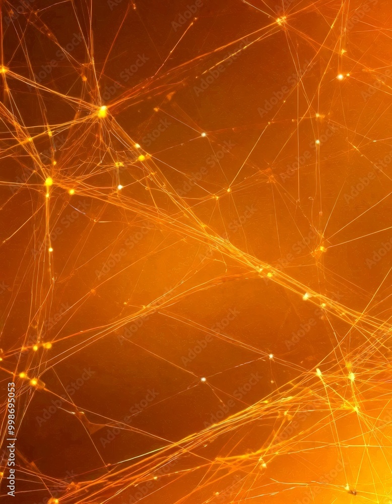 Fototapete a complex network of interconnected lines and dots, creating a visually striking abstract pattern The lines and dots vary in size and orientation, with