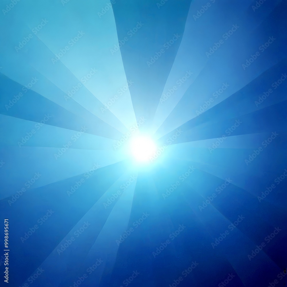 Aufkleber a blue and white abstract background with a radial pattern of thin lines radiating outwards from a central point, creating a sense of depth and dimension