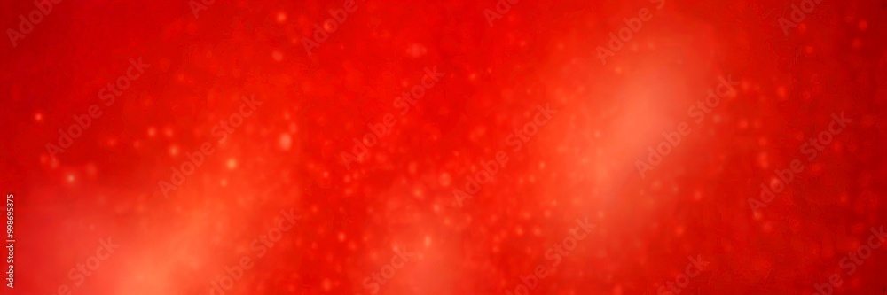 Poster a blurred red background with small white dots scattered throughout, creating a sense of movement and depth