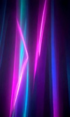 a close-up view of abstract, colorful lights in shades of purple, blue, and green, creating a dynamic and visually striking effect