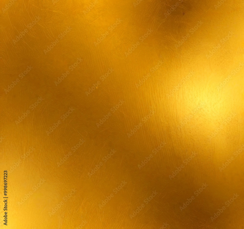 Poster a close-up view textured golden surface, with a gradient of warm golden tones transitioning from the top left to the bottom right