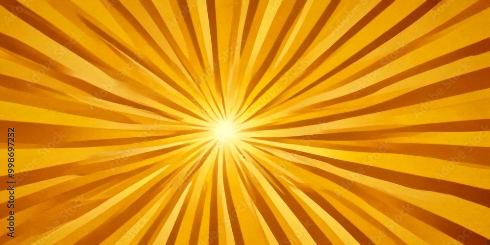 Poster a vibrant abstract background with a radiant sunburst pattern, composed of radiating lines in warm h
