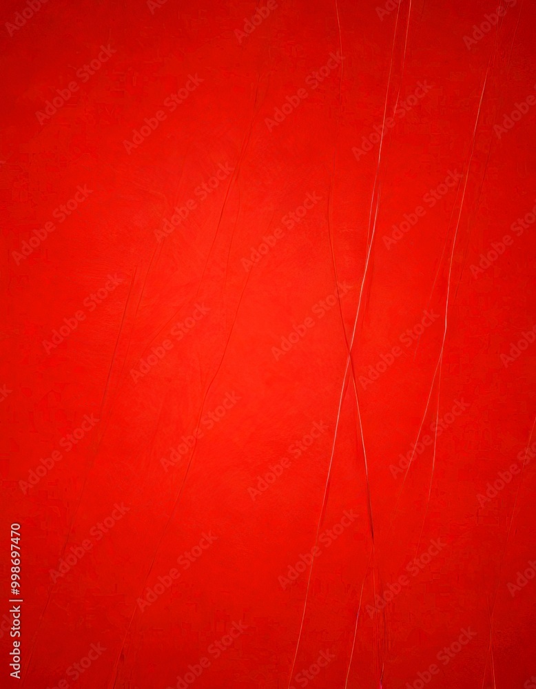 Poster a close-up view red fabric surface with a criss-cross pattern of thin white lines