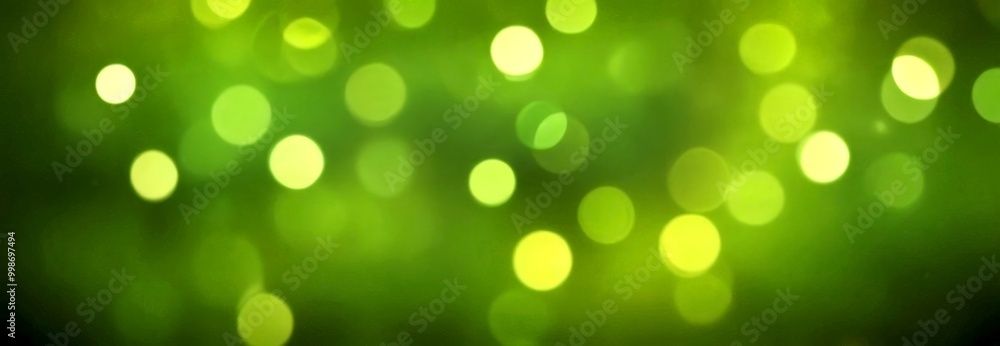Leinwandbilder a blurred green background with numerous small, round, white dots scattered throughout, creating a bokeh effect