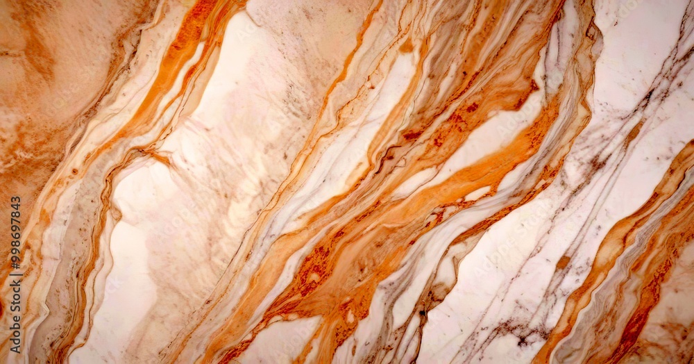 Poster a close-up view marble surface with a marbled pattern of light and dark beige and white marble