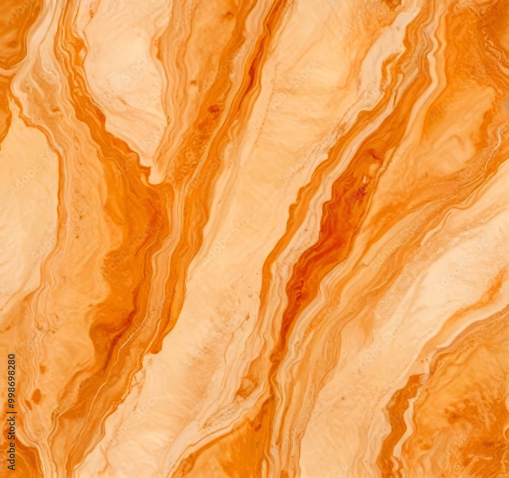 Poster a marble surface with a swirling pattern of light and dark brown hues, creating a sense of movement 