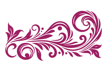 Fototapeta premium Abstract Ornamental Silhouette Vector Art