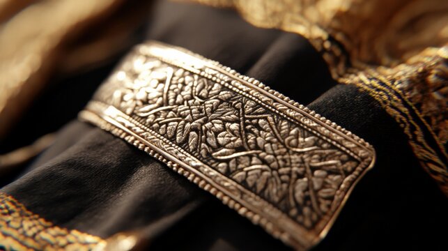 Intricate handwoven yemeni jambiya belt design for cultural appreciation