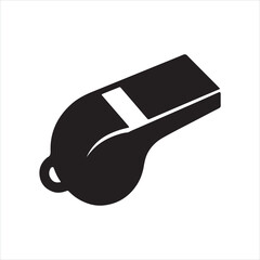  whistle silhouette on white background images