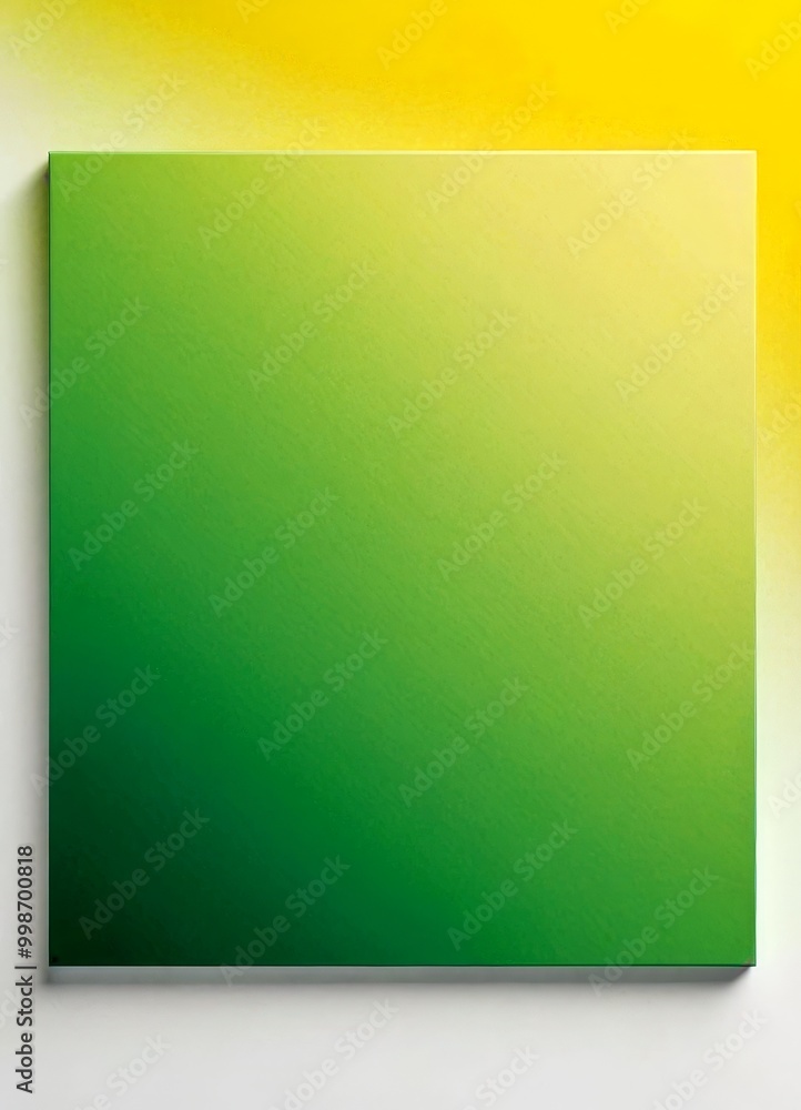 Poster a square canvas with a gradient background transitioning from green to yellow