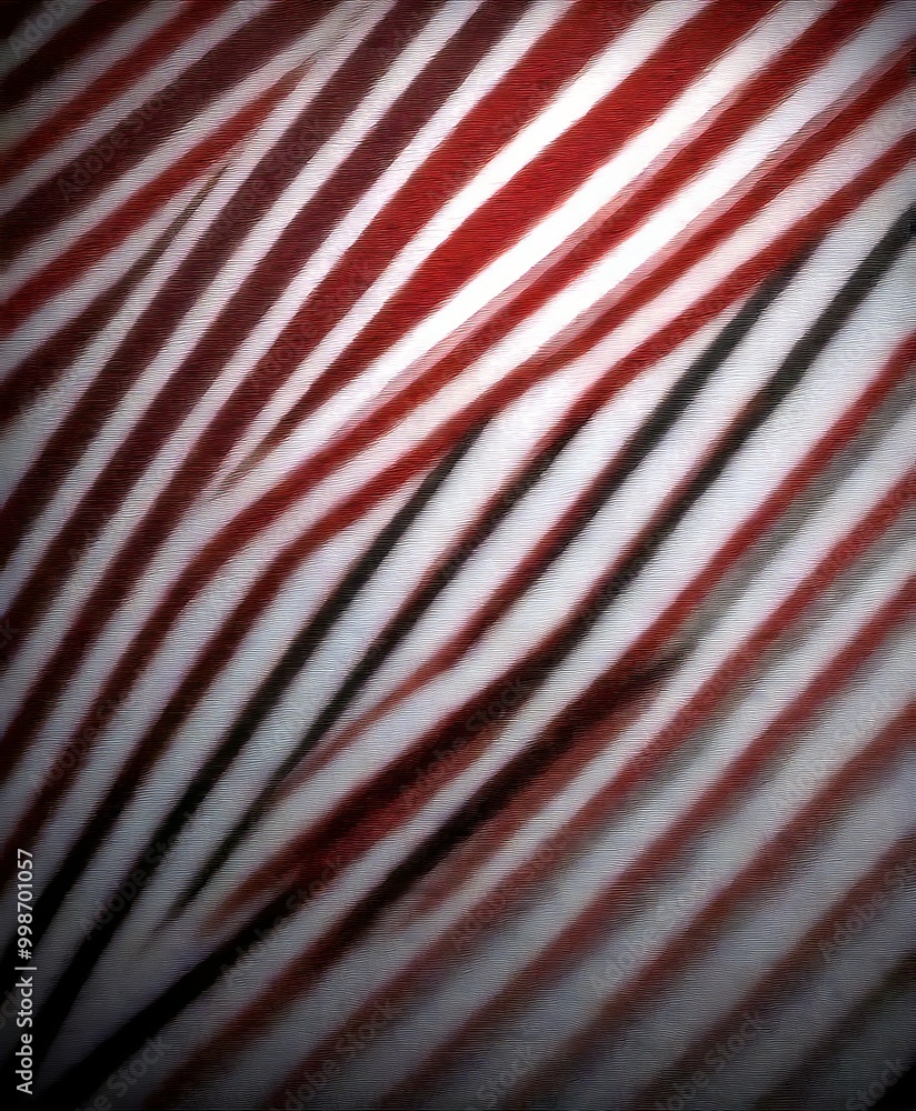 Poster a dark, abstract background with diagonal lines in shades of red and gray, creating a sense of movement and depth