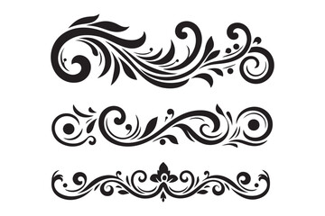 Fototapeta premium Elegant Ornamental Design Vector Silhouette