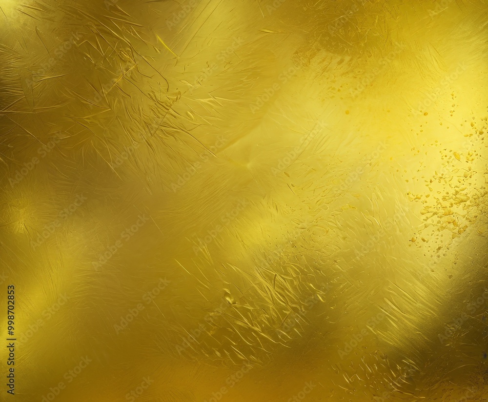 Aufkleber a close-up view textured surface with a golden hue, featuring a mix of lines, curves, and splotches 