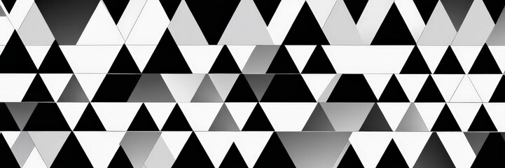 a repeating pattern of black and white triangles arranged in a grid-like fashion, creating a visually striking and geometric design