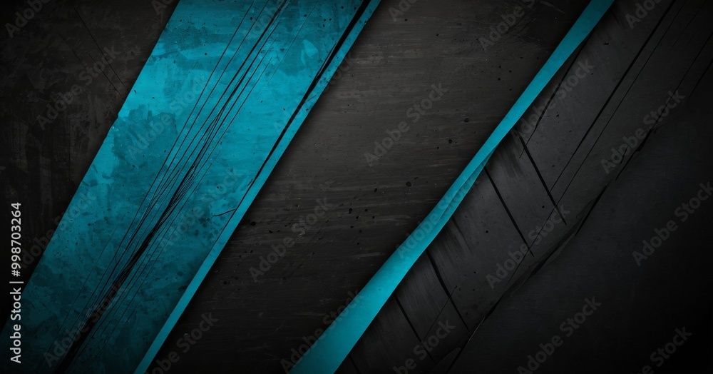 Poster a dark, textured background with a striking blue diagonal line running across it, creating a sense of movement and dynamism