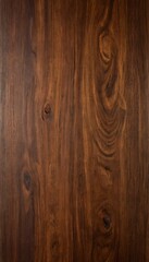 Naklejka premium a close-up view wooden surface with a rich, dark brown color and visible wood grain patterns