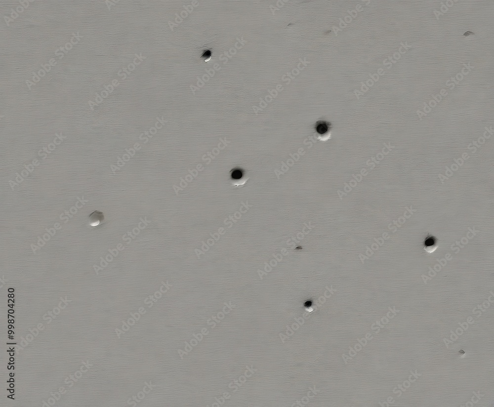 Fototapete a close-up view gray surface with several small holes scattered across it, creating a sense of randomness and texture