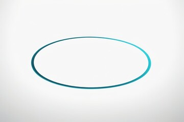 there is a blue circle on a white background with a shadow