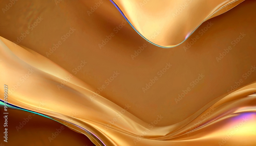 Poster a flowing, abstract design with a gradient of light and dark brown tones, creating a sense of movement and depth