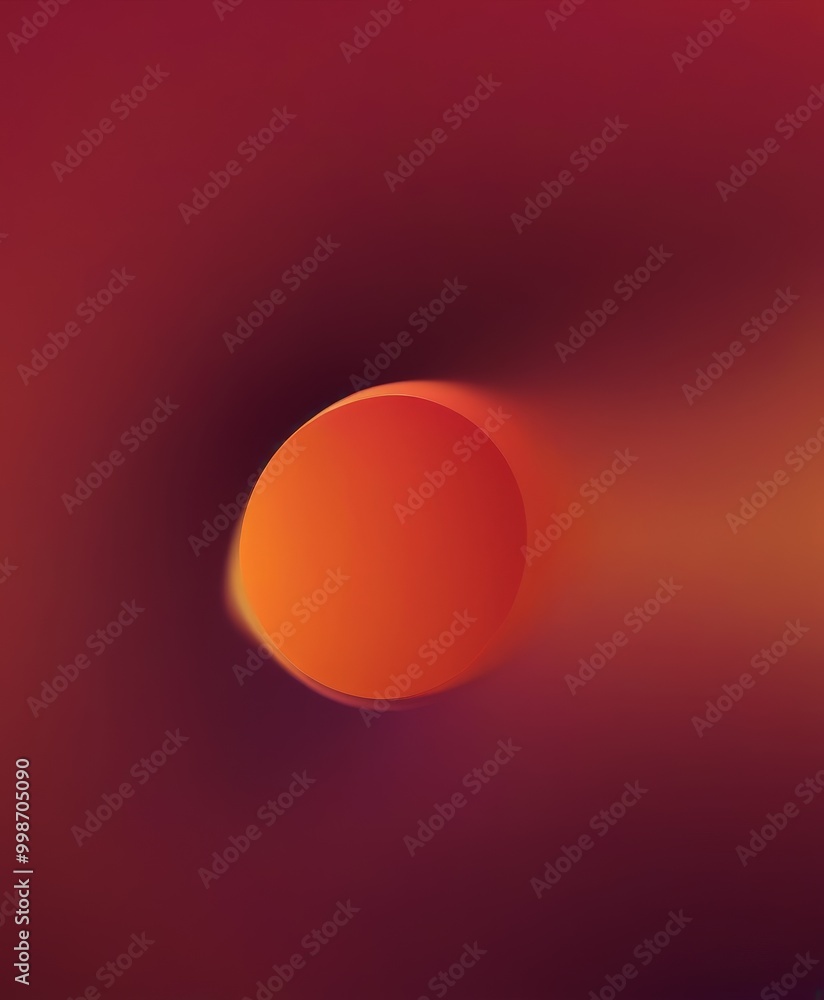 Poster a vibrant, abstract representation sun, with a gradient of warm hues transitioning from red to orang
