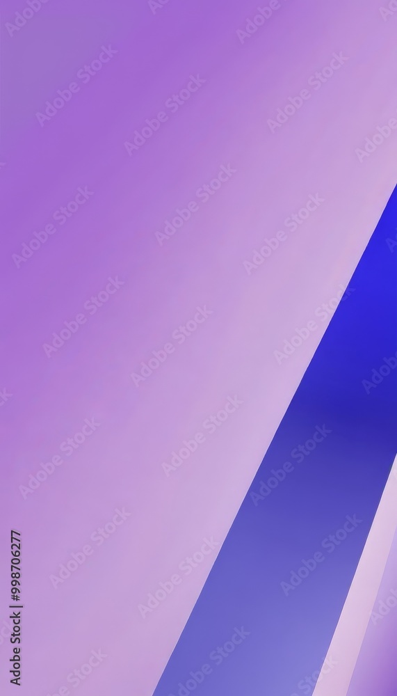 Poster a gradient background transitioning from a deep purple at the top to a lighter shade of blue at the bottom, with a diagonal line running across the