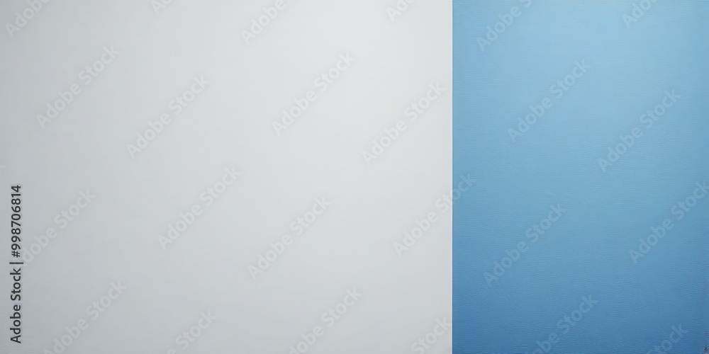 Poster a minimalist composition with a white background on the left and a blue background on the right, creating a sense of balance and simplicity.