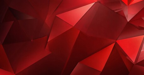 Obraz premium a red abstract background composed of numerous triangular shapes, creating a visually striking and geometric pattern