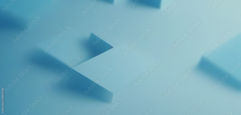 Poster a geometric pattern of overlapping blue cubes, creating a sense of depth and complexity. the cubes a