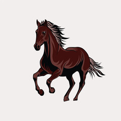 vector logo horse