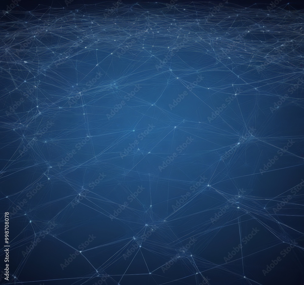 Aufkleber a digital illustration network of interconnected lines and dots, resembling a complex web or a network of interconnected nodes The lines and dots